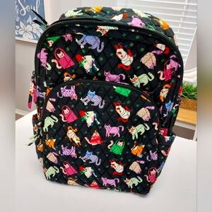 Vera Bradley Essential Large Backpack Herding Cats NWT